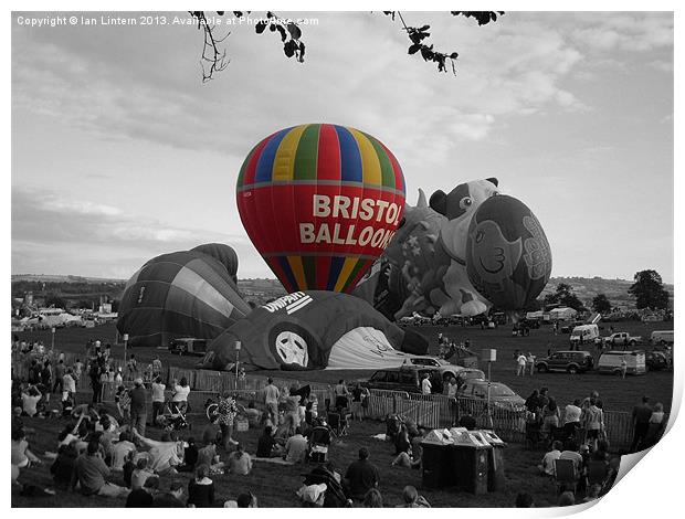 Balloon Fiesta Print by Ian Lintern