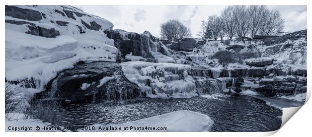 Frozen Falls Print by Heather Athey