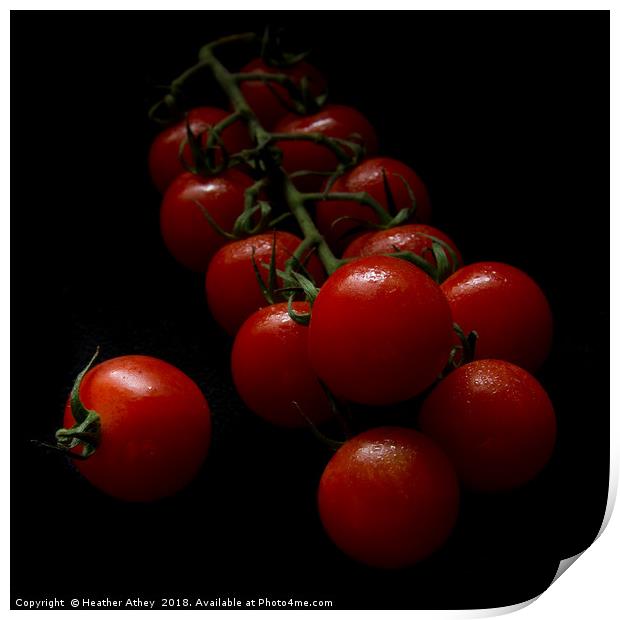 Cherry tomatoes 1 Print by Heather Athey