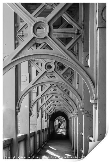  High Level Bridge, Newcastle upon Tyne Print by Heather Athey