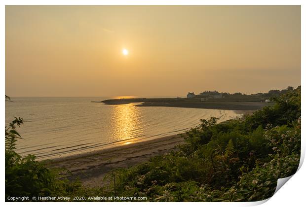 Sunrise over Drummore in Dumfries & Galloway Print by Heather Athey