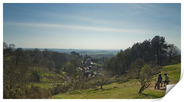 Clent Hills Views Print by Oliver Walton