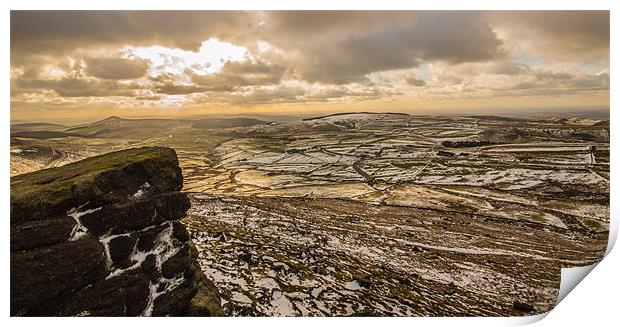 View from Shining Tor Print by Phil Tinkler