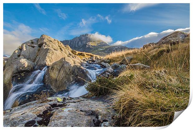 Tryfan in the clouds Print by Phil Tinkler