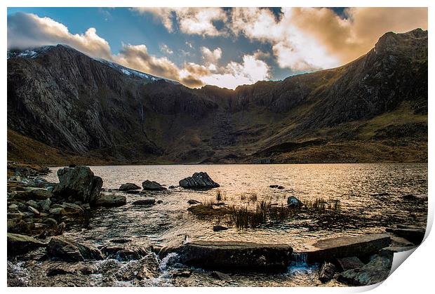 Cwm Idwal at Dusk Print by Phil Tinkler