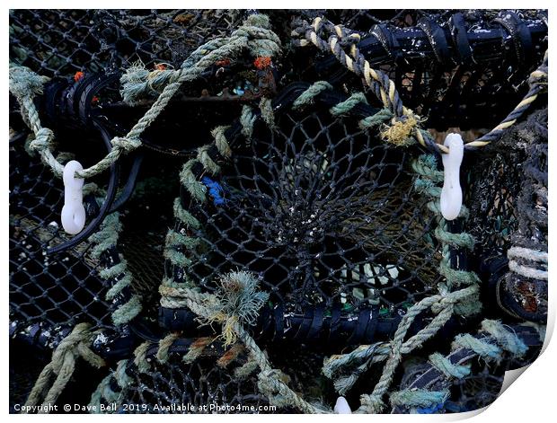 Crab Pots Print by Dave Bell