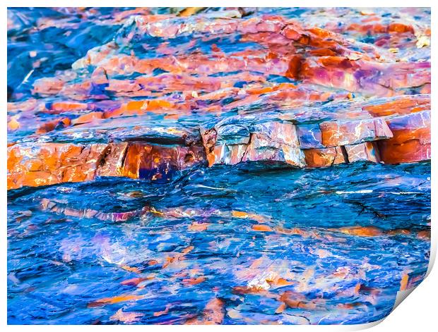 Rock Geology Colors Print by Dave Bell