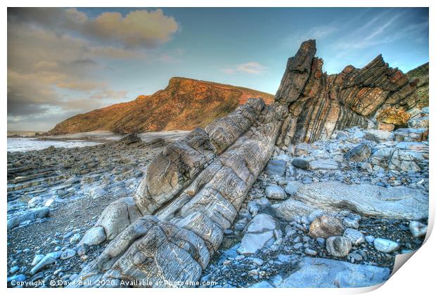 Rock Slab Print by Dave Bell