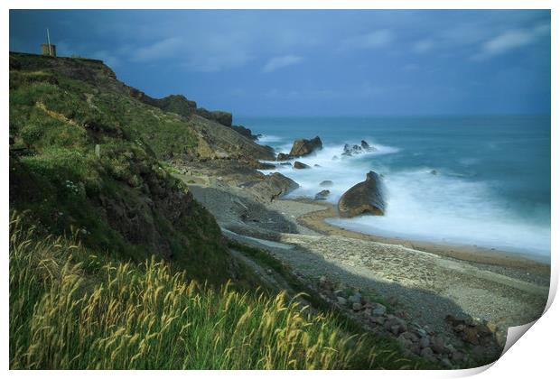 Wild North Cornwall by Dave Bell Print by Dave Bell