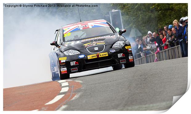 BTCC Seat Leon Print by Glynne Pritchard