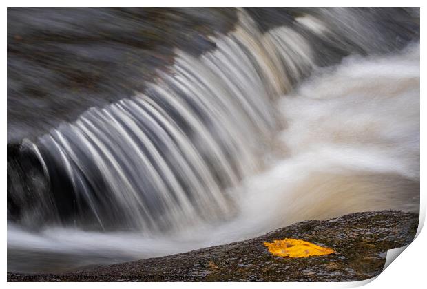 Abstract water flowing in a river Print by Martin Williams