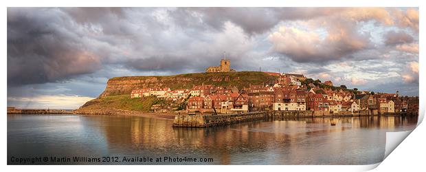 Whitby Harbour Print by Martin Williams