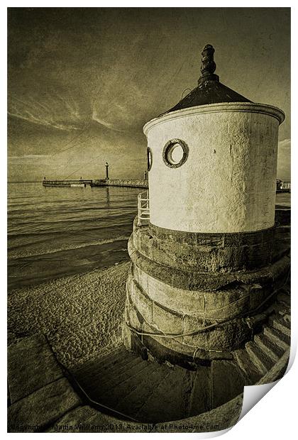 Whitby Round House Print by Martin Williams