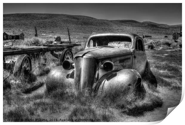 Bodie Ghost Town Print by Martin Williams