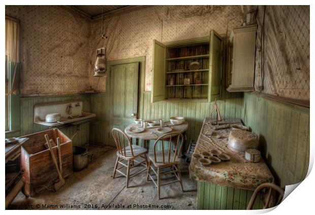Tom Miller House - Bodie Ghost Town Print by Martin Williams