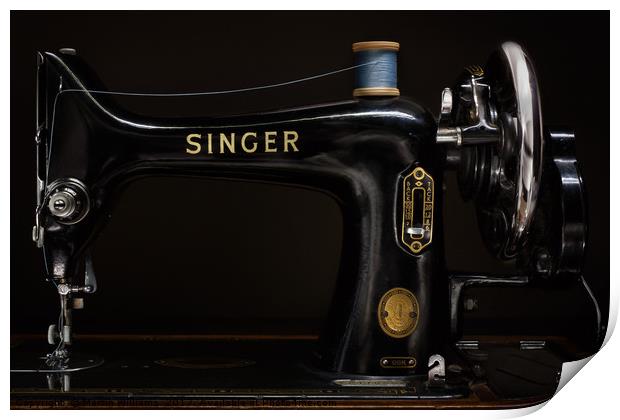 Singer Sewing Machine Print by Martin Williams