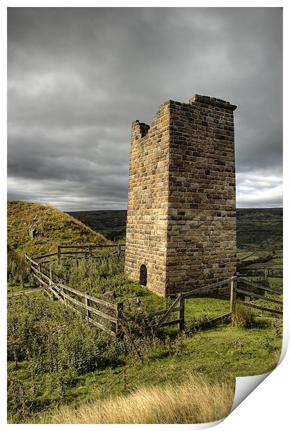 Rosedale Chimney, North York Moors Print by Martin Williams