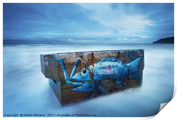 Swallowed by the Sea Print by Martin Williams