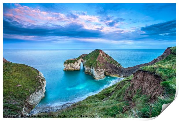 High Stacks Arch, Flamborough Head Print by Martin Williams