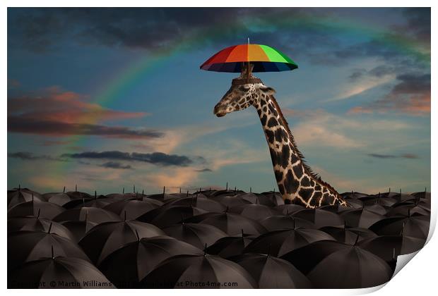 Stand Out From the Crowd Print by Martin Williams