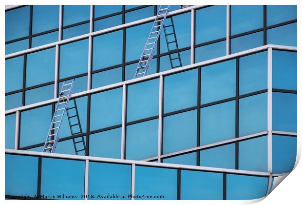 Windows and Ladders Print by Martin Williams