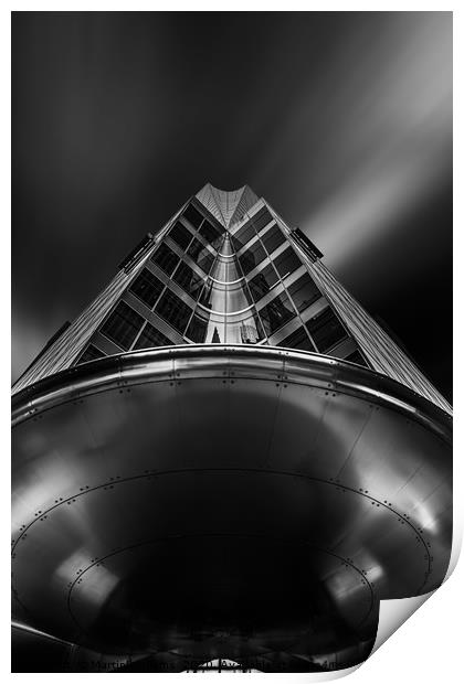 New York Space Ship Print by Martin Williams