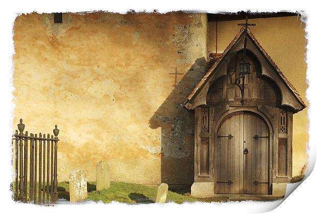 Old Church Door Print by Martin Williams