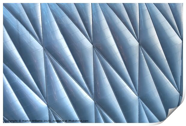Abstract photo of the Shed, Hudson Yards, New York Print by Martin Williams