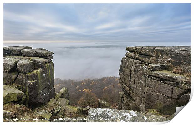 Curbar Edge, Above the Mist Print by mhfore Photography