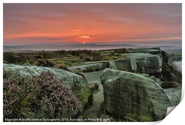 Peak District Sunrise Print by mhfore Photography