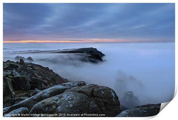 Foggy Valley Print by mhfore Photography