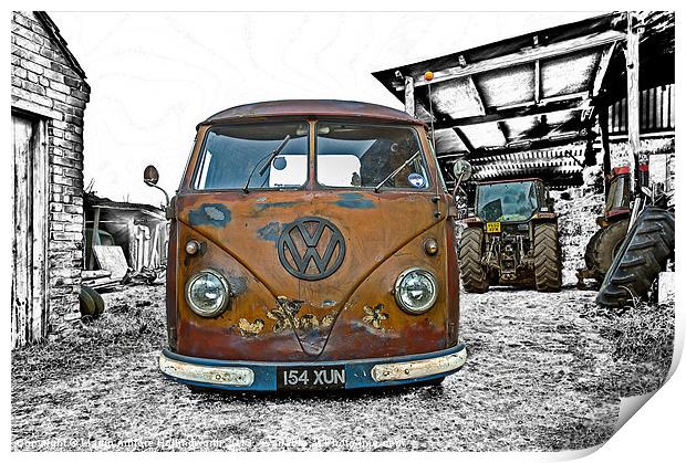 Vintage Splitty Print by mhfore Photography