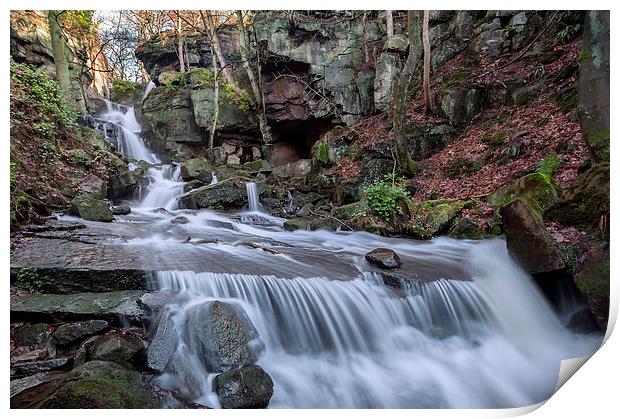 Bentley Brooke Water Falls Print by mhfore Photography