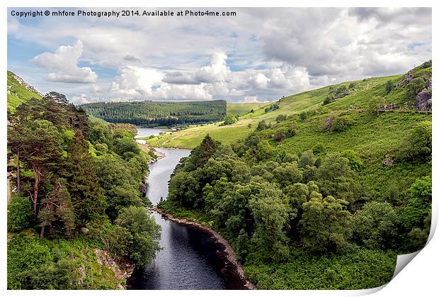 Wales, Pen Y Garreg Print by mhfore Photography