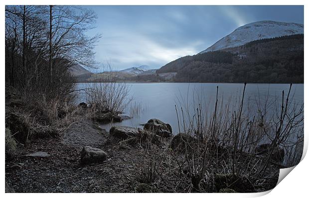 Steely Grey Loweswater Print by Cheryl Quine