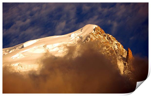 Mont Blanc: Aiguille de Goûter Print by Mark Campion