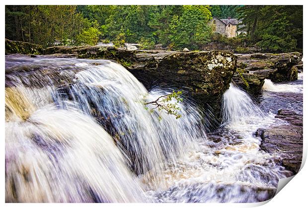 Falls of Dochart, Killin, Scotland, UK Print by Mark Llewellyn
