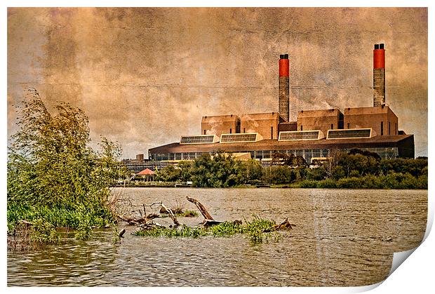 Huntly Power Station Print by Mark Llewellyn