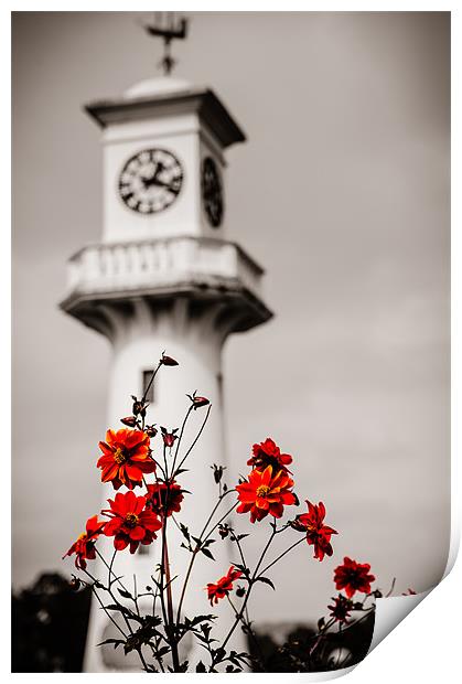 Roath Park Lighthouse, Cardiff, Wales, UK Print by Mark Llewellyn