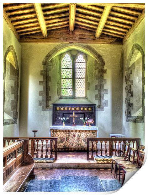 St Swithuns Church, Combe, Berkshire, England, UK Print by Mark Llewellyn
