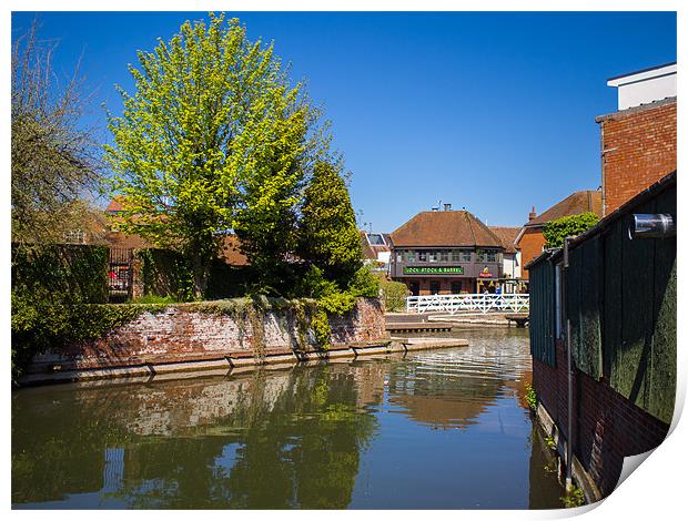 West Mills, Newbury, Berkshire, England, UK Print by Mark Llewellyn