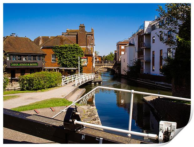 West Mills, Newbury, Berkshire, England, UK Print by Mark Llewellyn