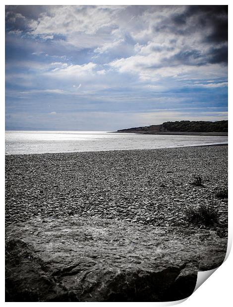 Cold Knapp Sunset, Barry, Wales Print by Mark Llewellyn