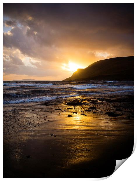 Skye Sunset, Scotland, UK Print by Mark Llewellyn