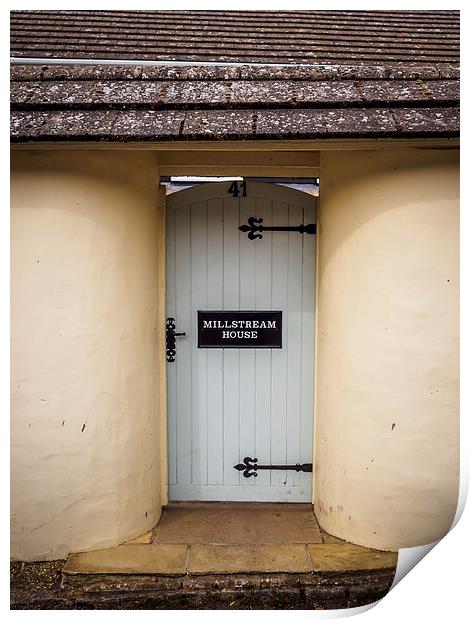 Millstream House Door Print by Mark Llewellyn