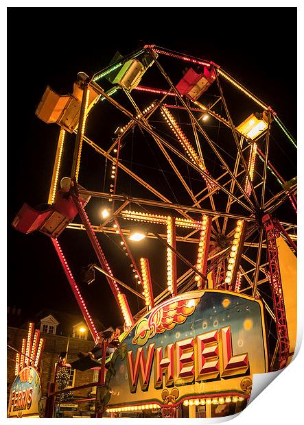 Ferris Wheel, Hungerford, Berkshire, England, UK Print by Mark Llewellyn