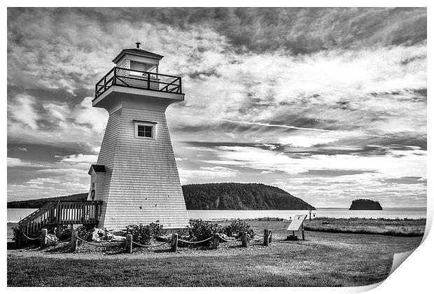  Five Islands Lighthouse, Parrsboro, Nova Scotia,  Print by Mark Llewellyn