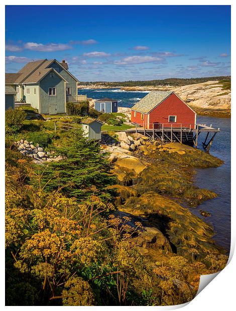Peggys Cove, Nova Scotia, Canada Print by Mark Llewellyn