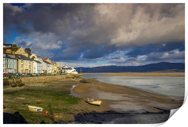 Aberdovey Seafront, Wales, UK Print by Mark Llewellyn