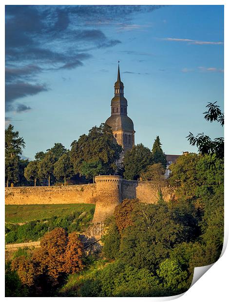 City Walls, Dinan, France Print by Mark Llewellyn